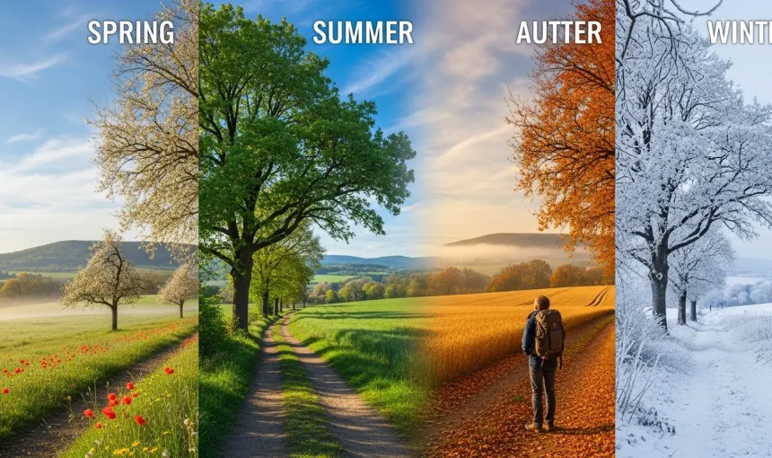 Vier Jahreszeiten, vier Reisen: Wie sich eine Region im Jahresverlauf verwandelt