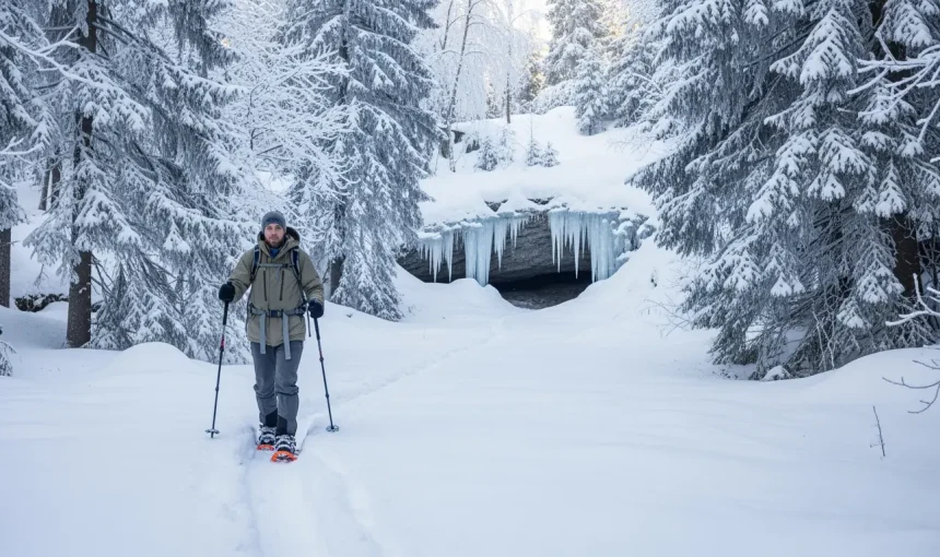 Winterzauber abseits der Skipisten: Unbekannte Schneeschuh-Routen und Eishöhlen