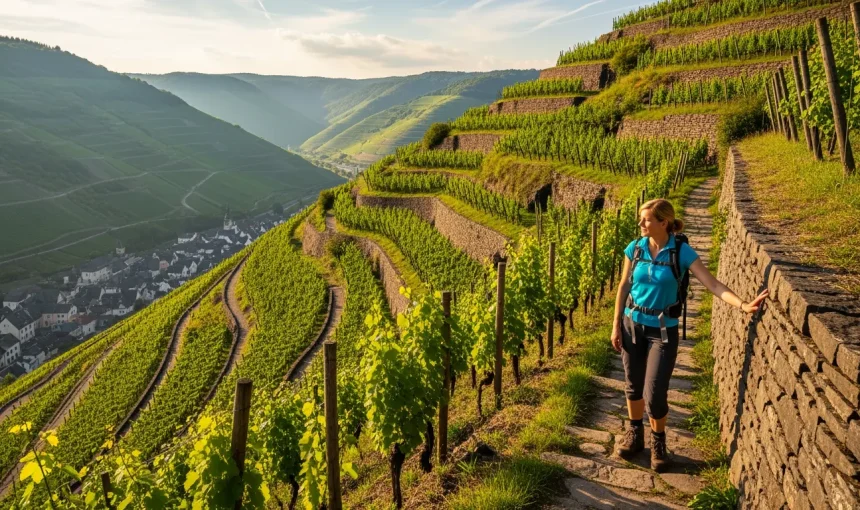 Steillagen und Terrassenlagen: Weinwandern durch wenig bekannte Anbaugebiete